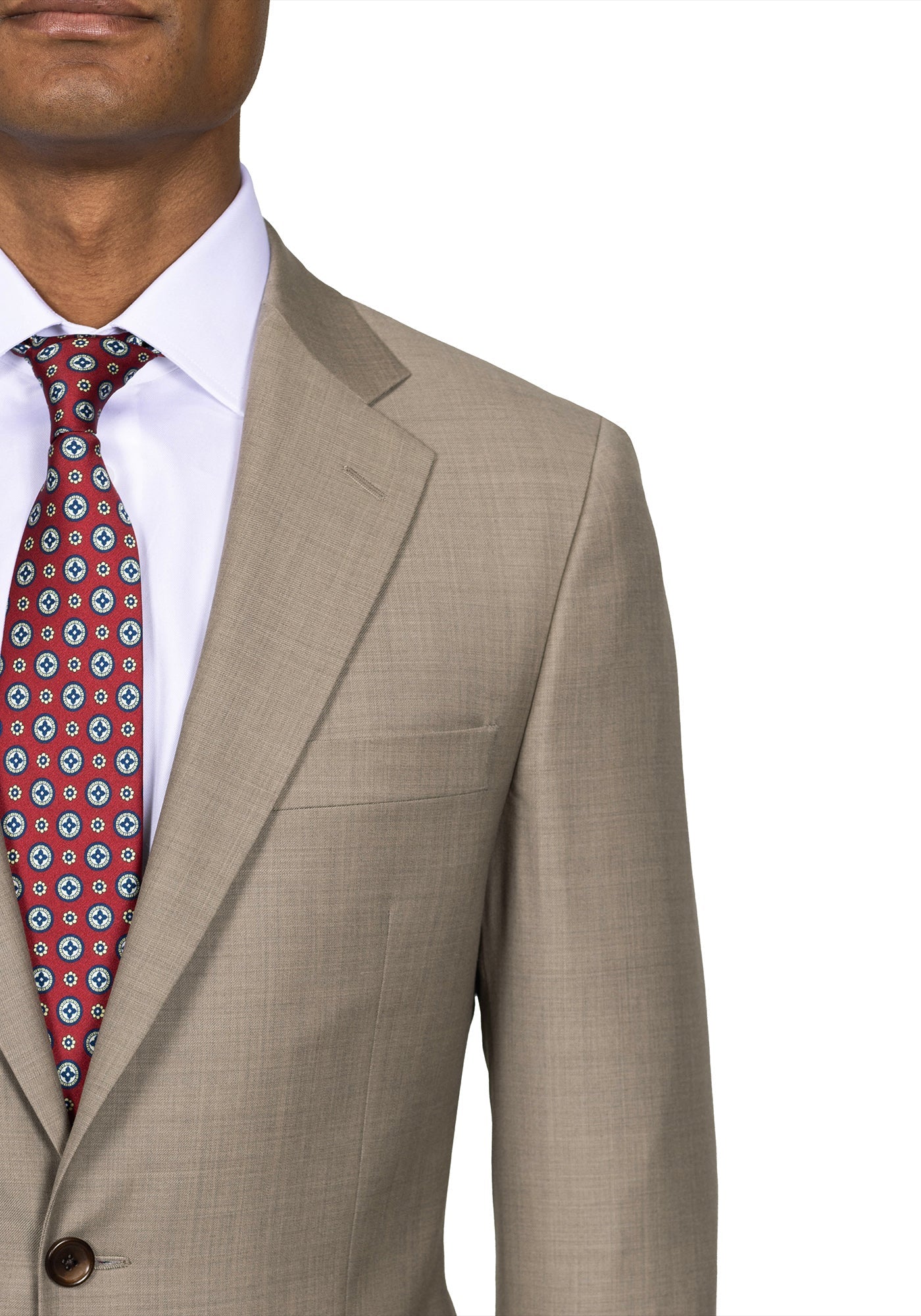 Solid Light Brown Suit 3