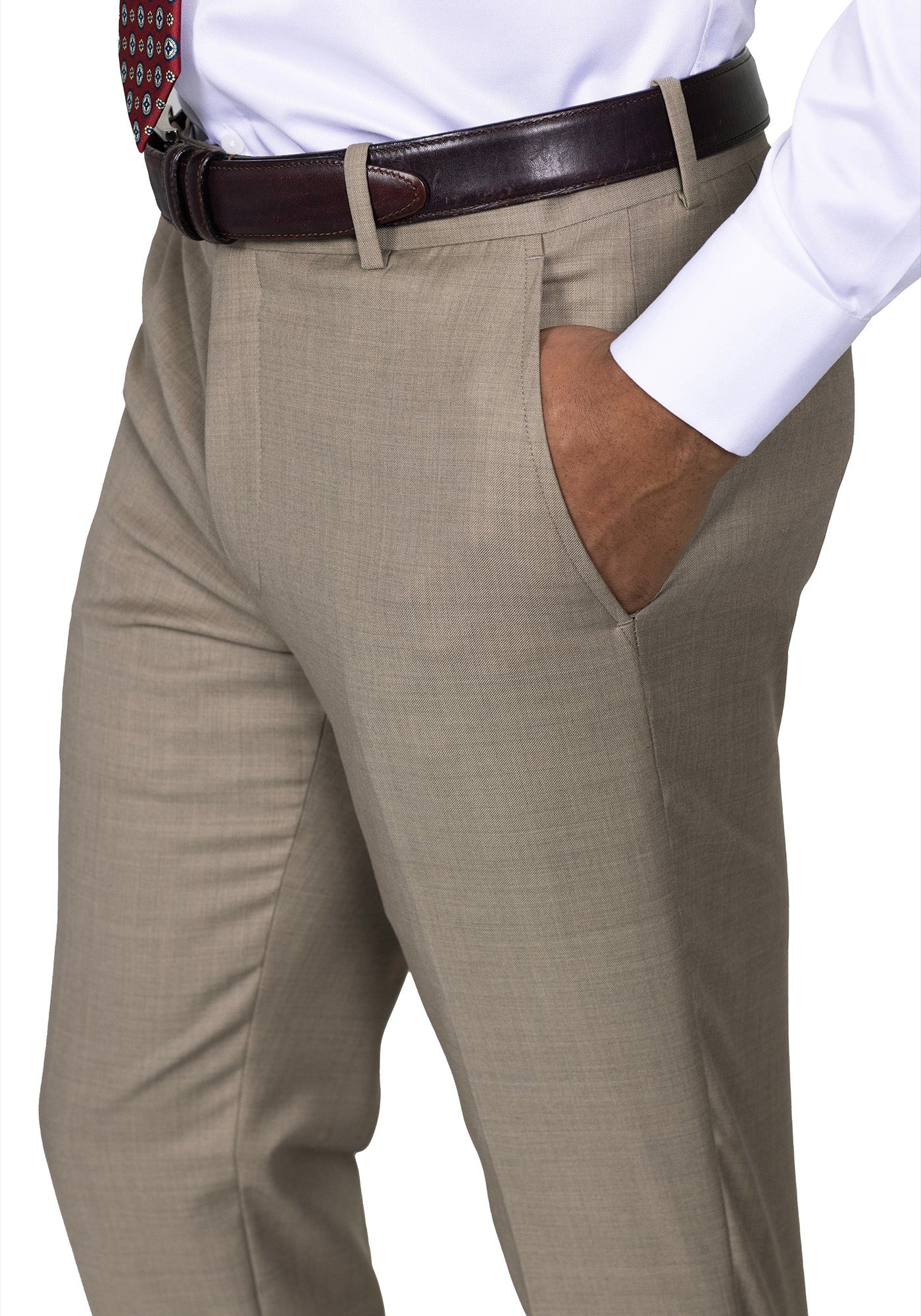 Solid Light Brown Suit 7