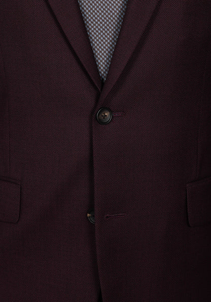 Maroon Birdseye Suit 4