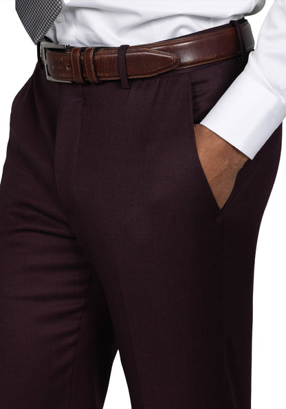 Maroon Birdseye Suit 7