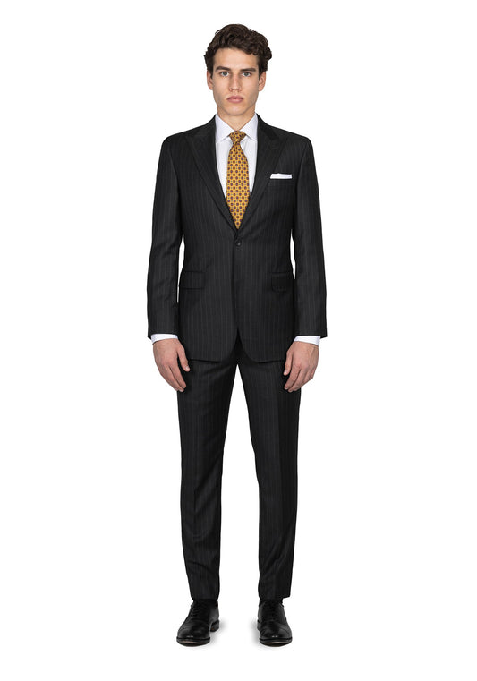 Charcoal Chalk Stripe Suit 1