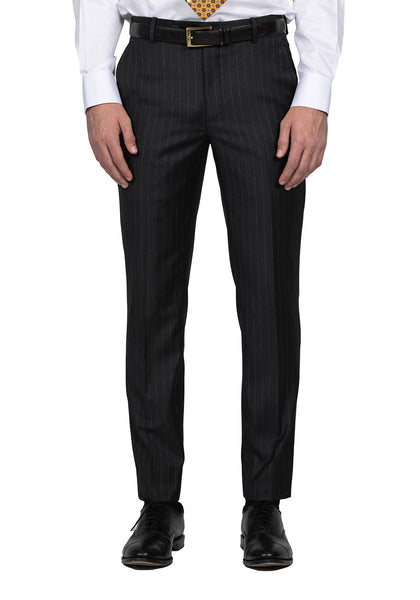 Charcoal Chalk Stripe Custom Dress Pants – Black Lapel
