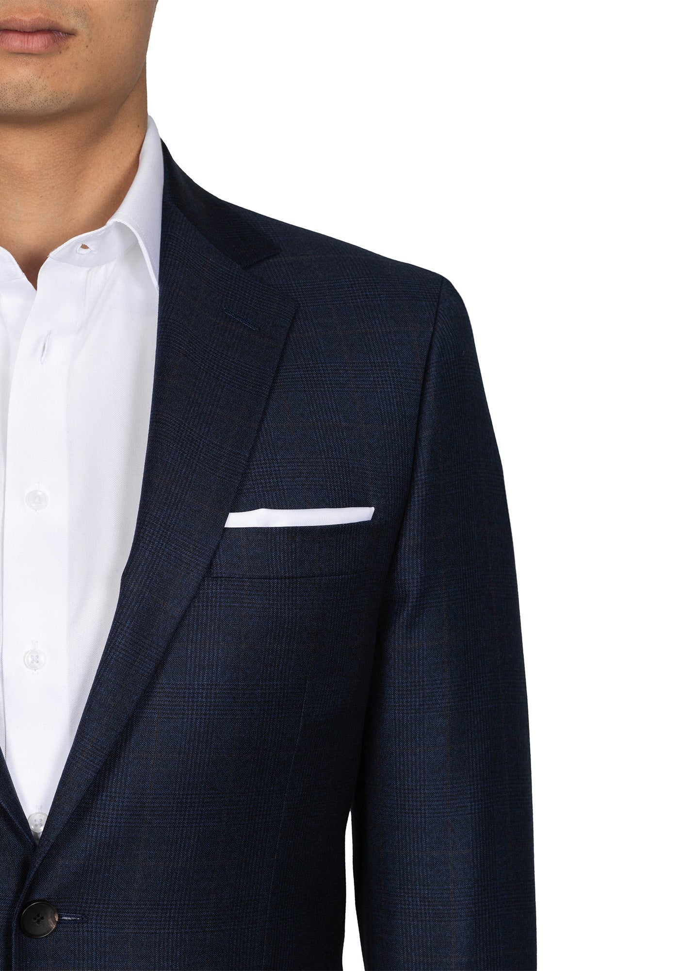 Navy and Maroon Glen Plaid Suit 3