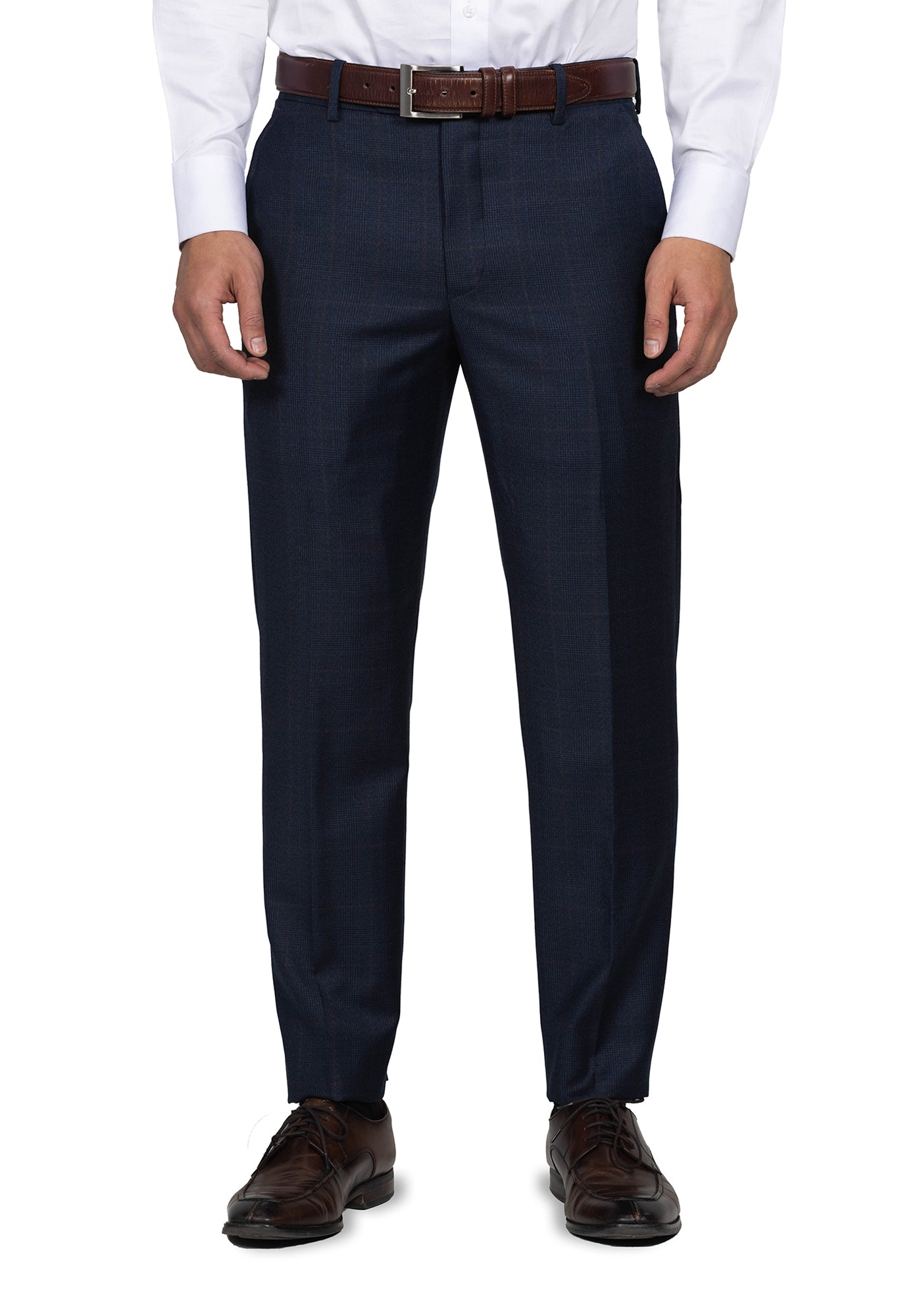 Navy and Maroon Glen Plaid Suit 6