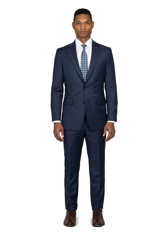 Steel Blue Nailhead Suit 1