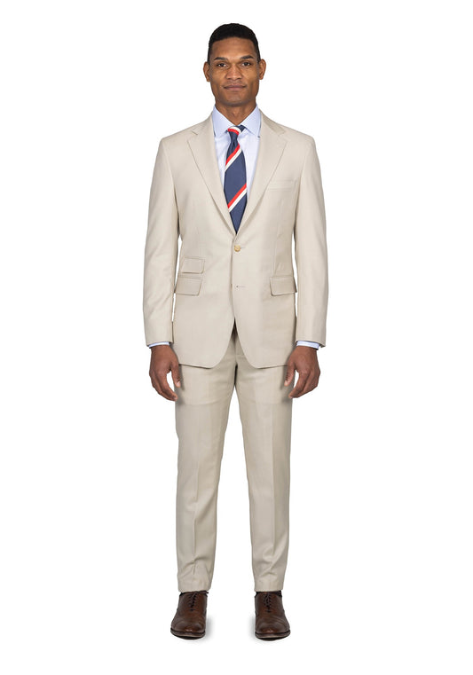 Beige Twill Suit 1