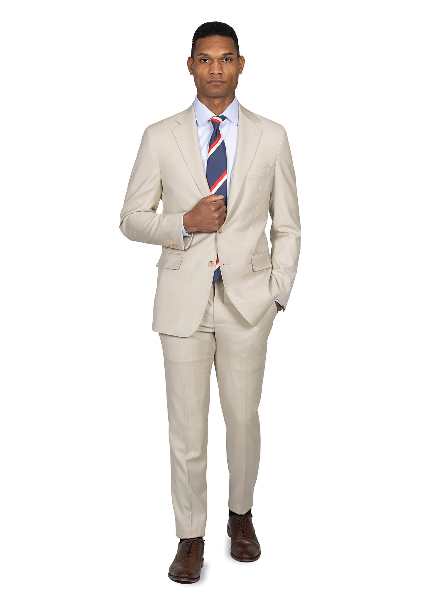 Beige Twill Suit 2