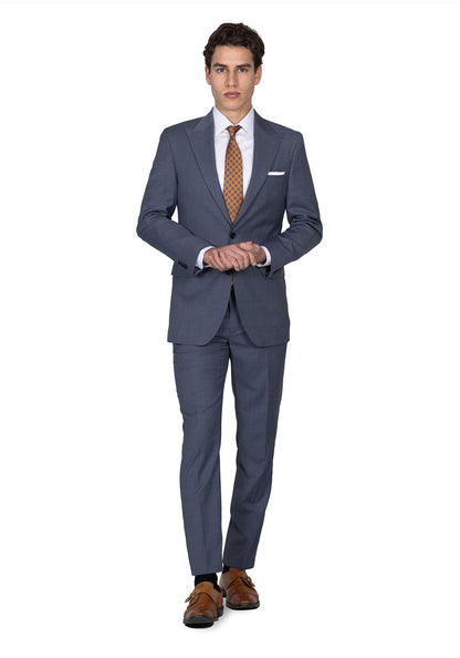Slate Blue Nail Head Suit 4