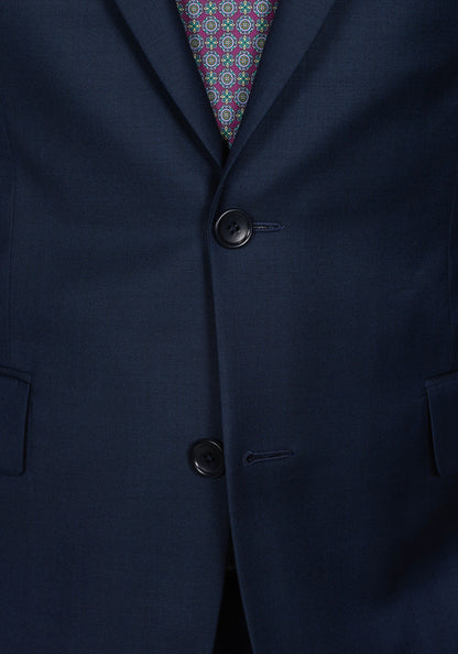 Navy Sharkskin Suit
