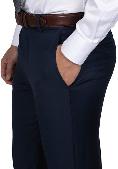 Navy Sharkskin Suit