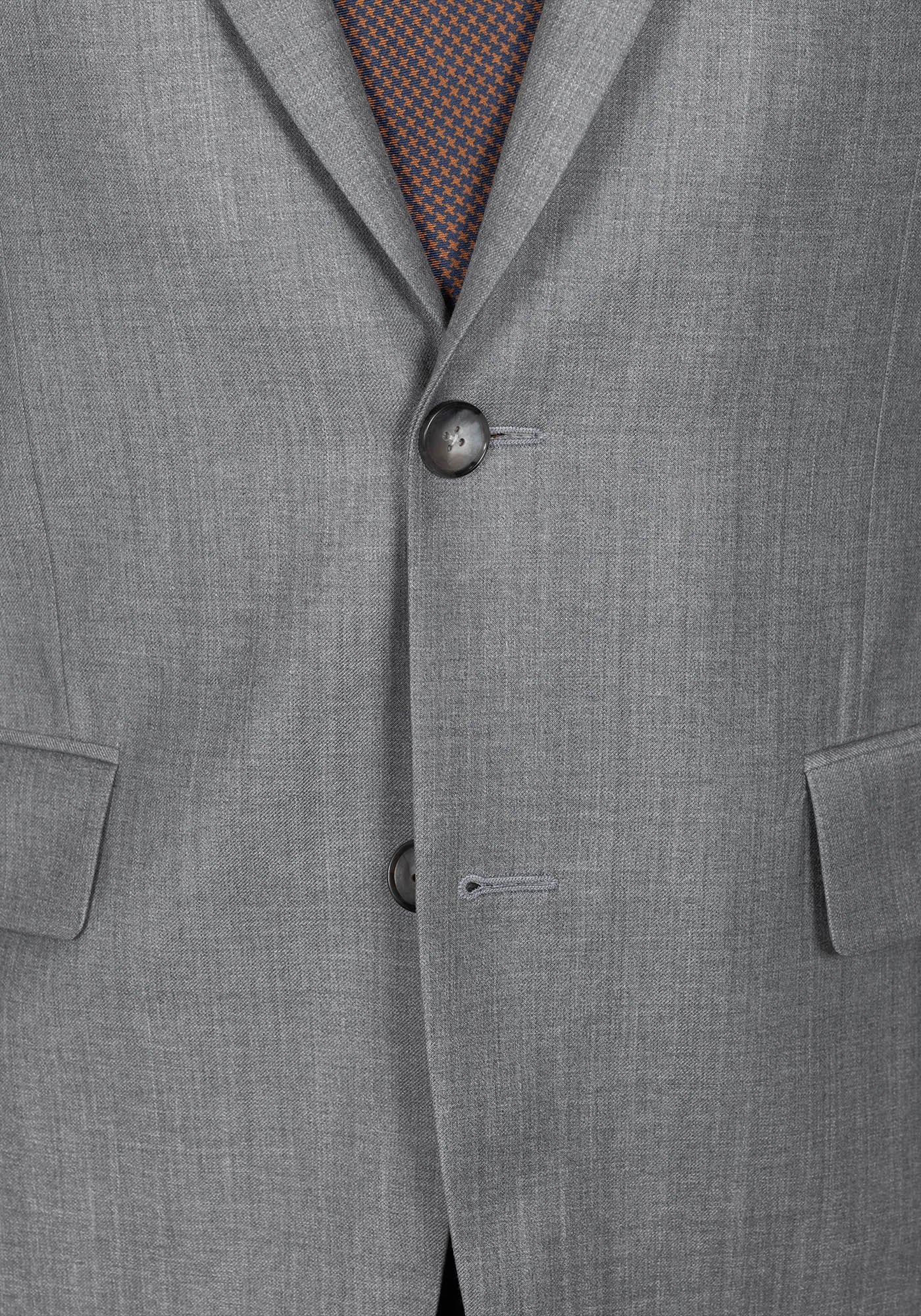 Heather Light Grey Twill Suit 5