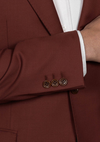 Brick Red Twill Suit 5
