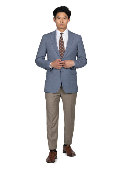 Slate Blue Houndstooth Suit 2