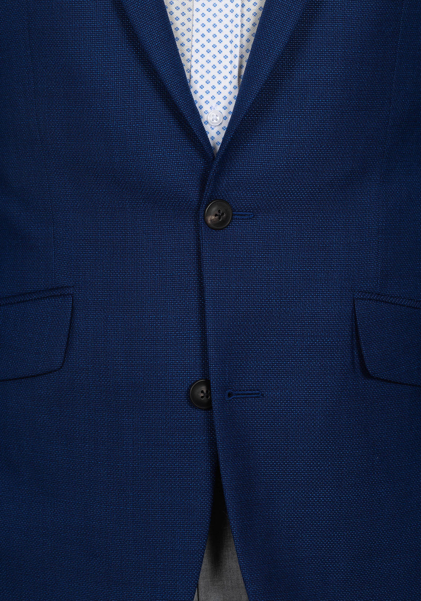 Navy Hopsack Suit 4