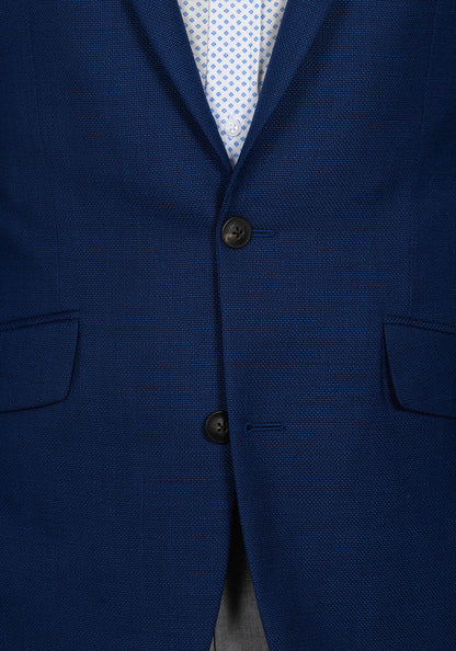 Navy Hopsack Suit 4