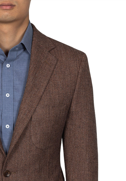 Dusty Rose Herringbone Blazer 3