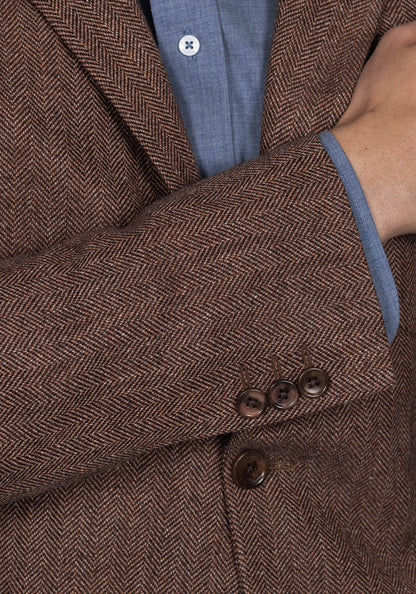 Dusty Rose Herringbone Blazer 5