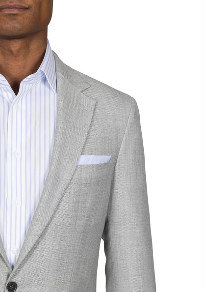 Light Grey Hopsack Suit 3