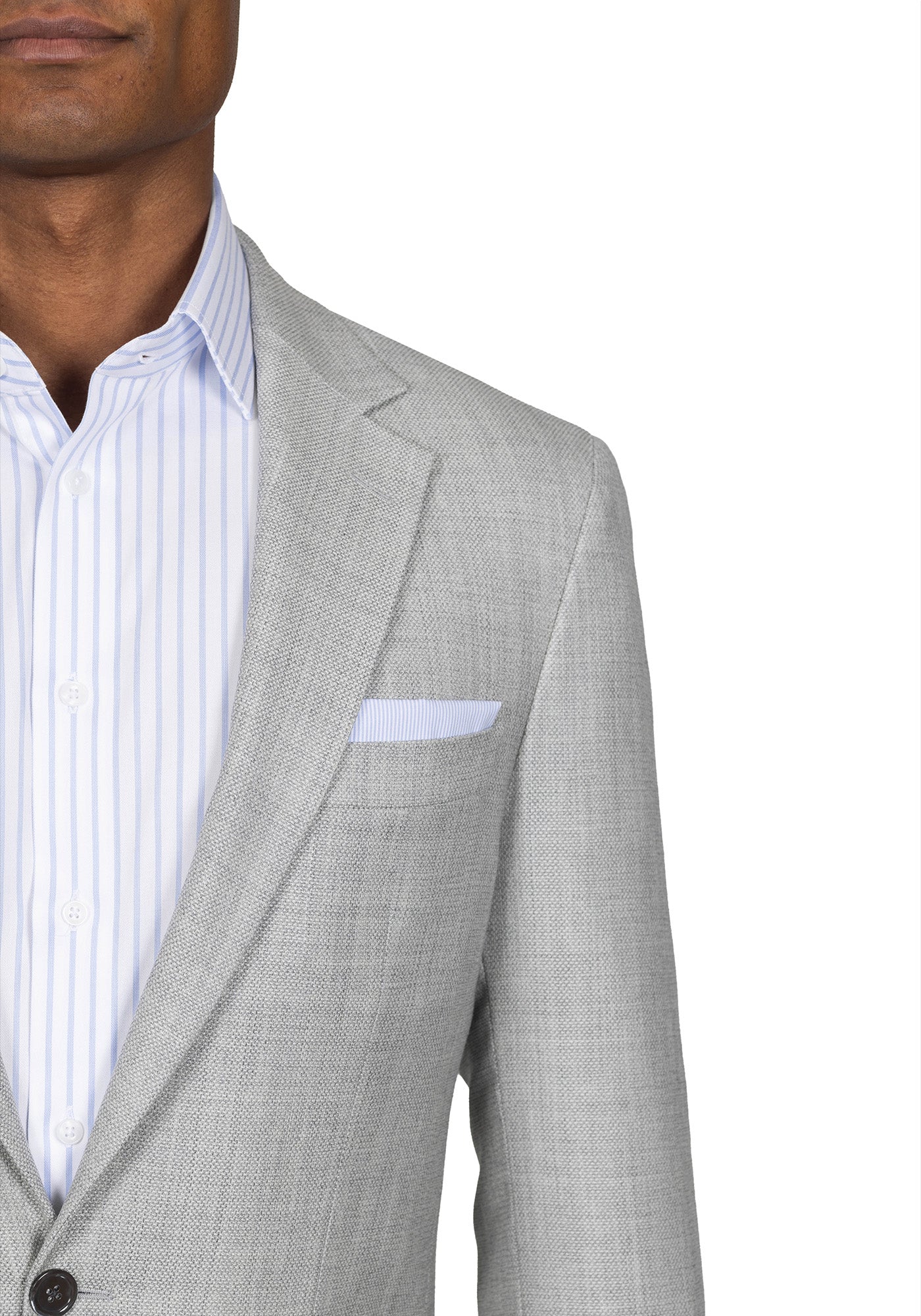 Light Grey Hopsack Custom Dress Pants