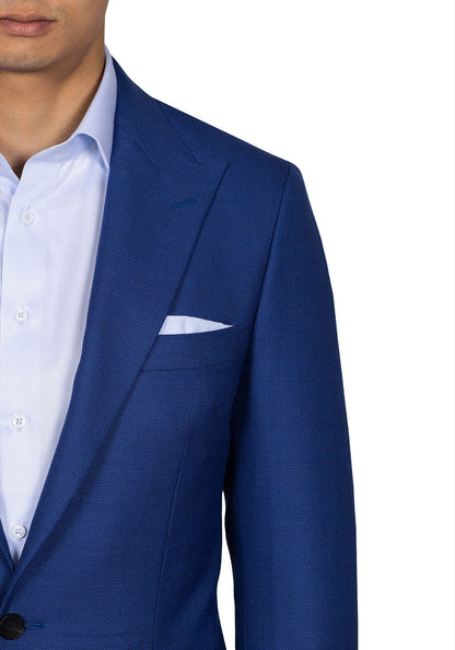 Royal Blue Hopsack Blazer 3
