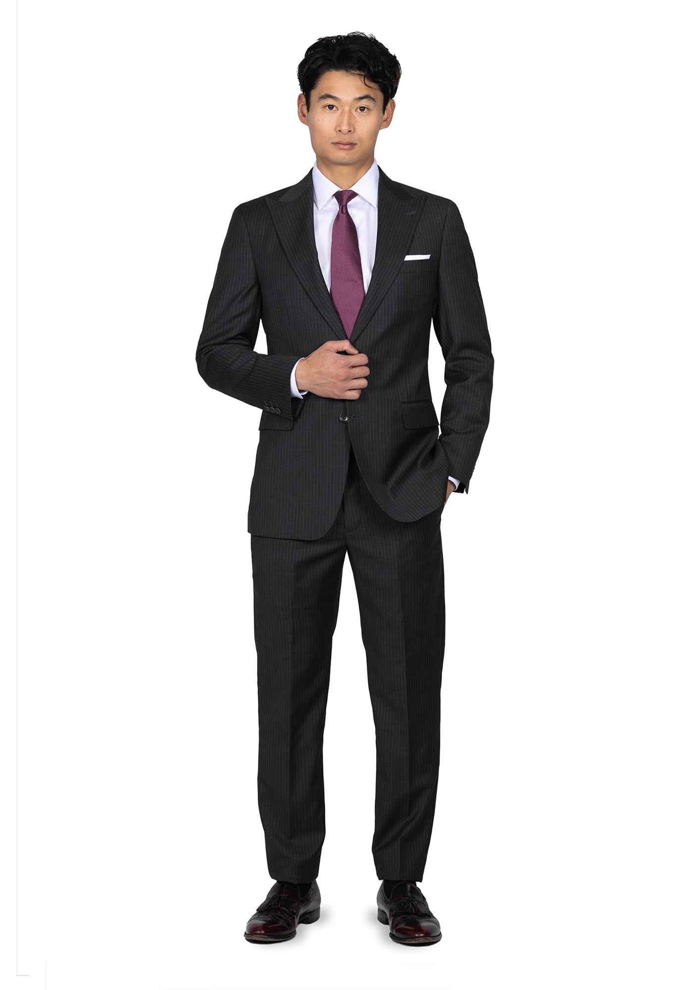 Dark Grey Pinstripe Suit 2