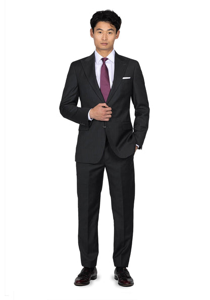 Dark Grey Pinstripe Suit 2