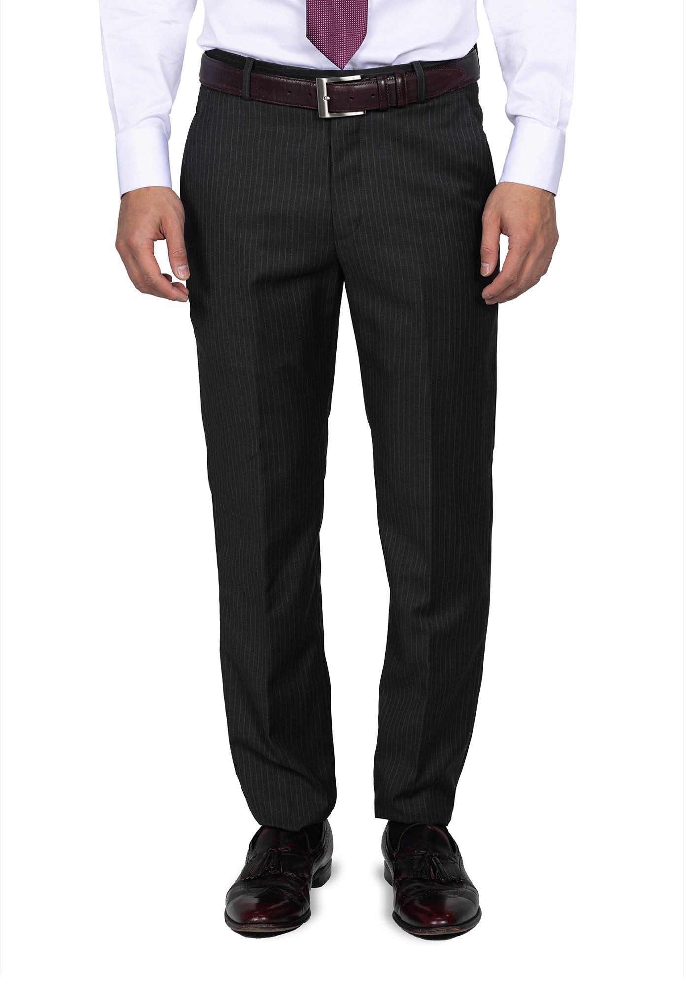 Dark Grey Pinstripe Suit 6