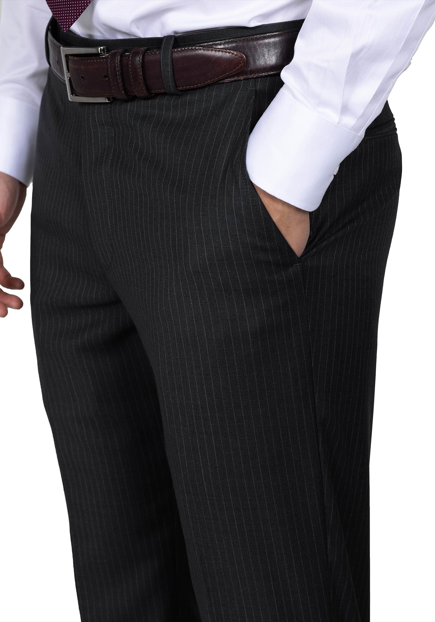 Dark Grey Pinstripe Suit 7