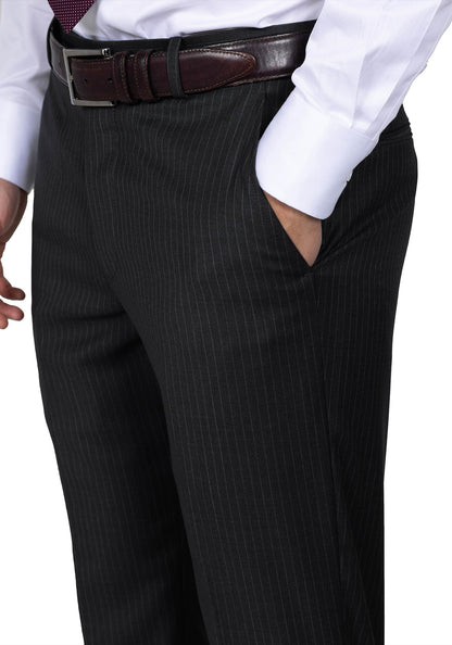 Dark Grey Pinstripe Suit 7