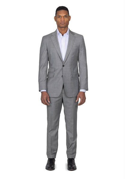 Solid Light Grey Suit 1
