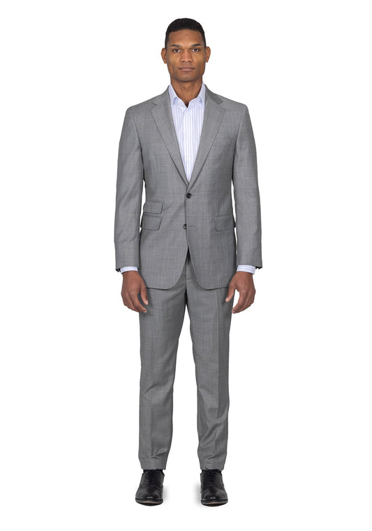 Solid Light Grey Suit 1
