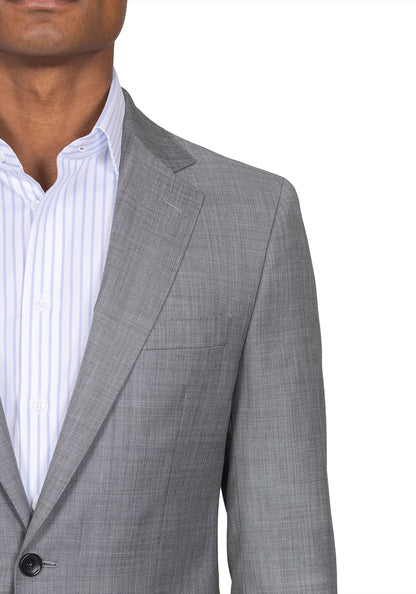 Solid Light Grey Suit 4