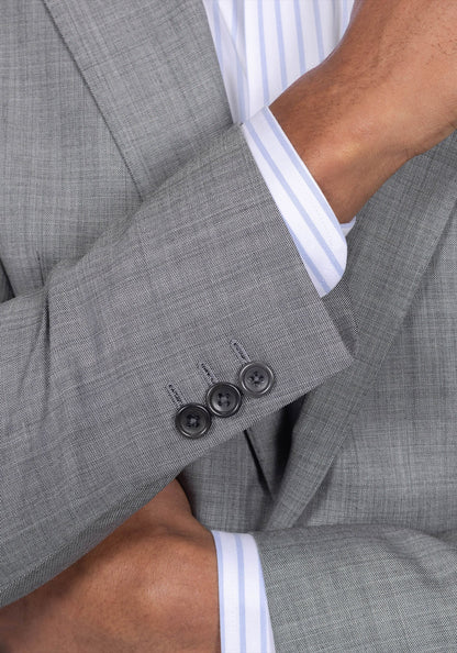 Solid Light Grey Suit 5