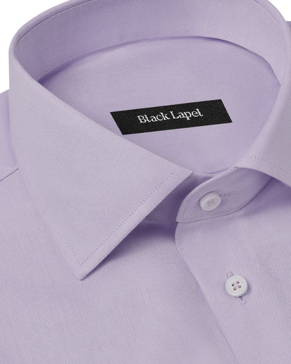 Easy-Care Lavender Fine Twill Dress Shirt 2