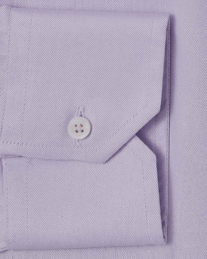 Easy-Care Lavender Fine Twill Dress Shirt 3