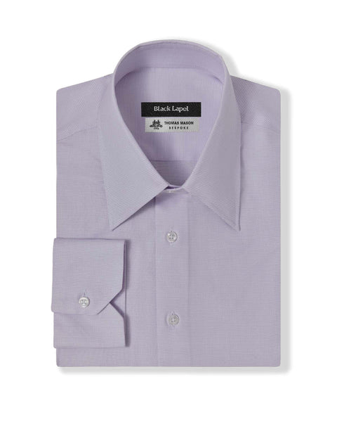 Thomas Mason Lavender Royal Oxford Custom Dress Shirt