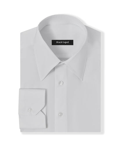 White Fine Twill Dress Shirt