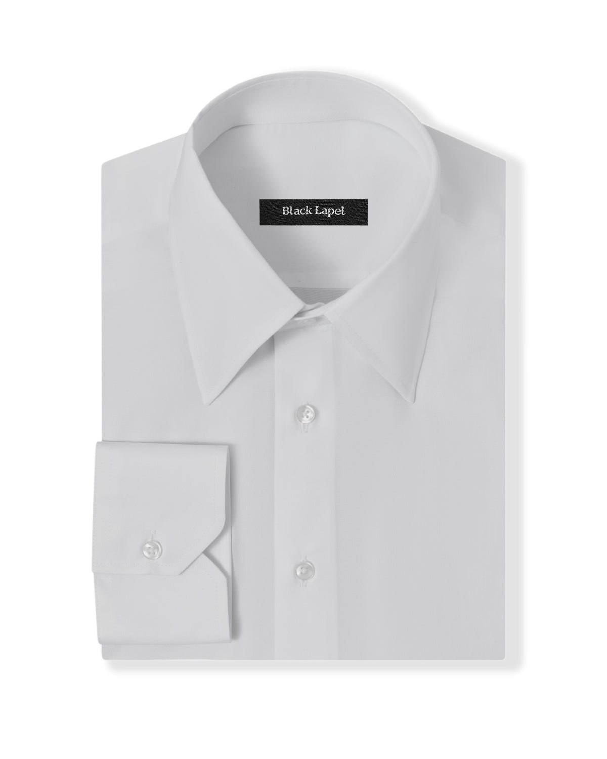 White Fine Twill Dress Shirt 1