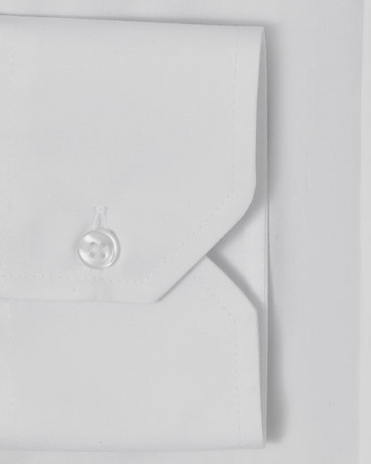 White Fine Twill Dress Shirt 3
