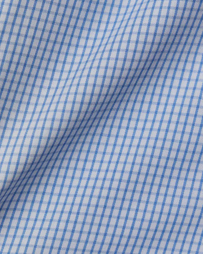 Easy-Care Blue Graph Check Dress Shirt 4