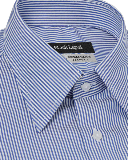 Easy-Care Blue Bar Stripe Dress Shirt 2