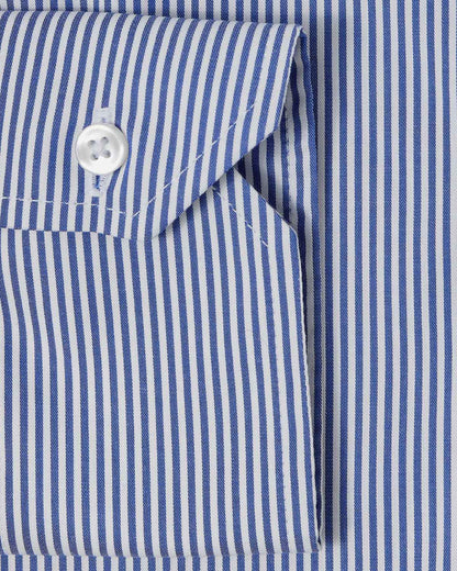 Easy-Care Blue Bar Stripe Dress Shirt 3