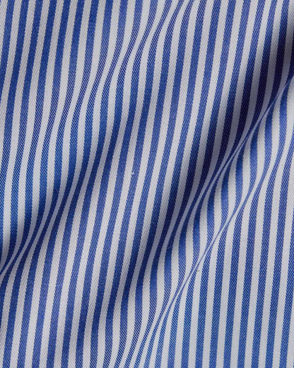 Easy-Care Blue Bar Stripe Dress Shirt 4