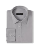Easy-Care Light Grey Fine Twill Dress Shirt 1