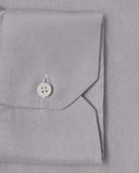 Easy-Care Light Grey Fine Twill Dress Shirt 3