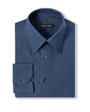 Ultra Comfort Navy Twill Dress Shirt 1