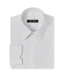 Stretch Cotton Blend White Blend Dress Shirt 1