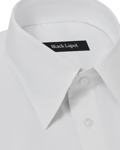 Stretch Cotton Blend White Blend Dress Shirt 2