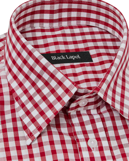 Red Gingham Dress Shirt 2