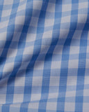 Light Blue Gingham Dress Shirt 4